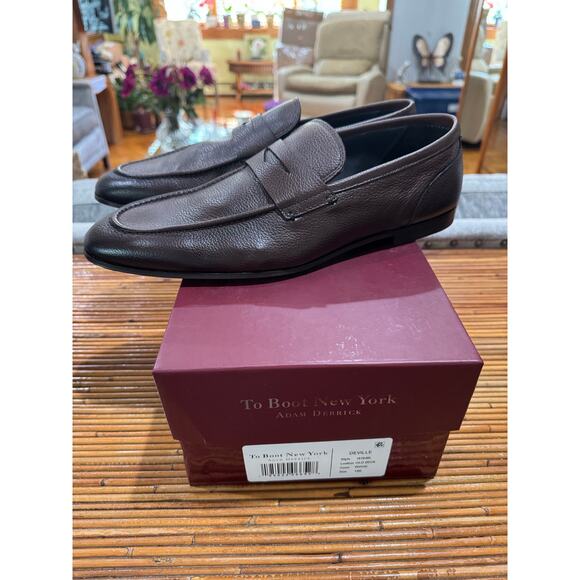 To Boot New York Deville Leather Penny Loafer - Wood sz. 13 us - Picture 7 of 12
